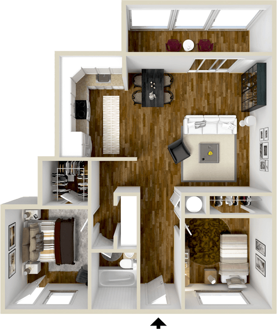 Sunset Club Apartments Floor Plan